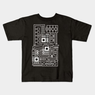 Circuit Board - Technical Computer Design Kids T-Shirt